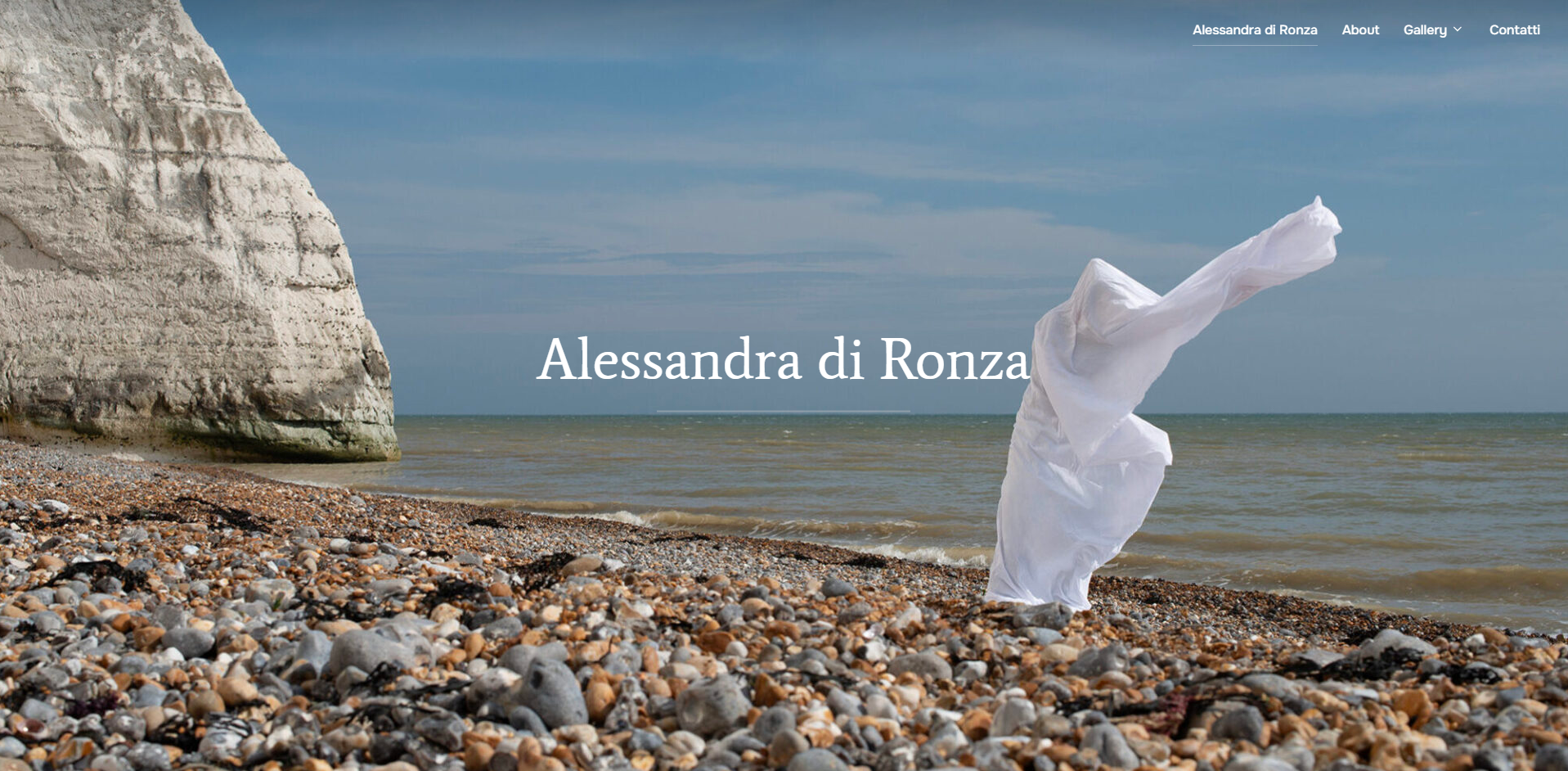 Sito portfolio di Alessandra Di Ronza: progetto di web design